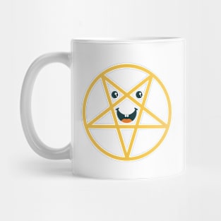 Funny devil star. Mug